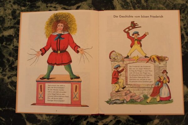 Stara książka Staś Straszydło Struwwelpeter autor Heinrich Hoffmann