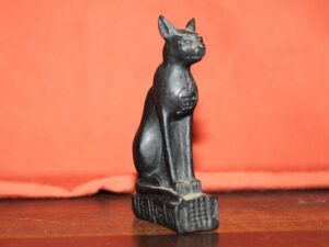 Egipska bogini Bastet Kot  figurka Vintage orginał