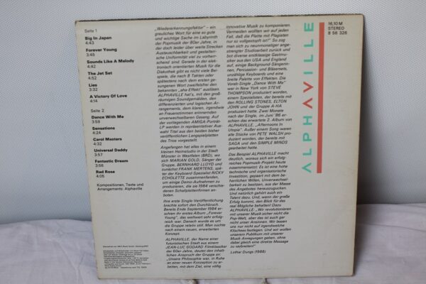 Alphaville – Alphaville Winyl LP Niemcy 1988 r