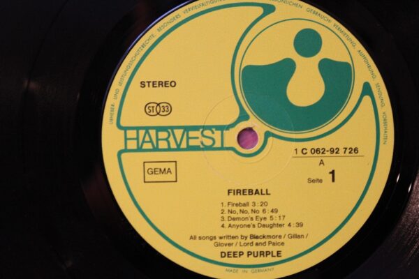 Deep Purple – Fireball Winyl LP Niemcy 1971 r