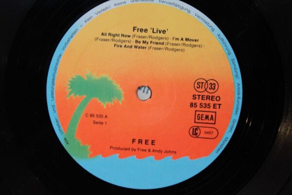 Free – Free Live Winyl LP Niemcy 1971 r