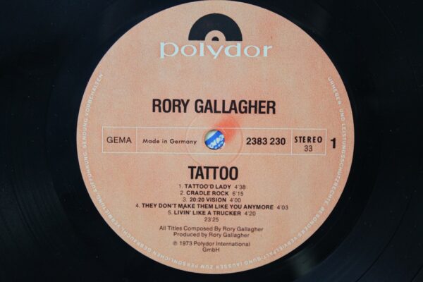 Rory Gallagher – Tattoo  Winyl LP Niemcy 1973 r