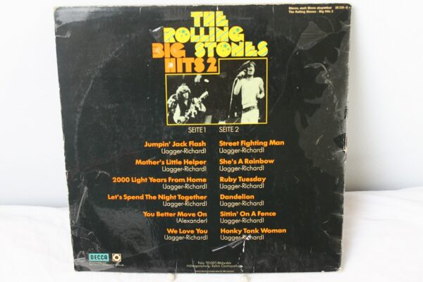 The Rolling Stones – Big Hits 2 Winyl  Niemcy 1969 r