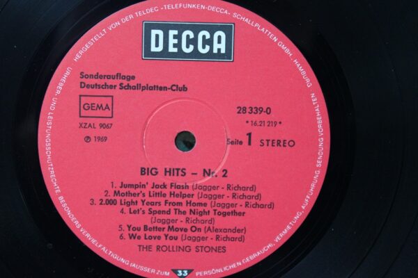 The Rolling Stones – Big Hits 2 Winyl  Niemcy 1969 r