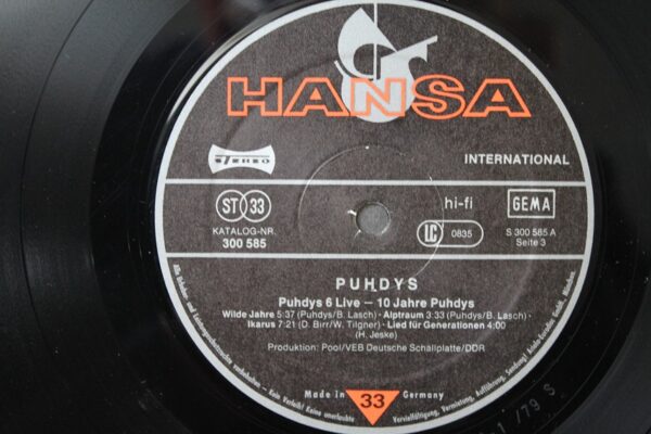 Puhdys – Puhdys 6 Live  2 x Winyl Niemcy 1979 r