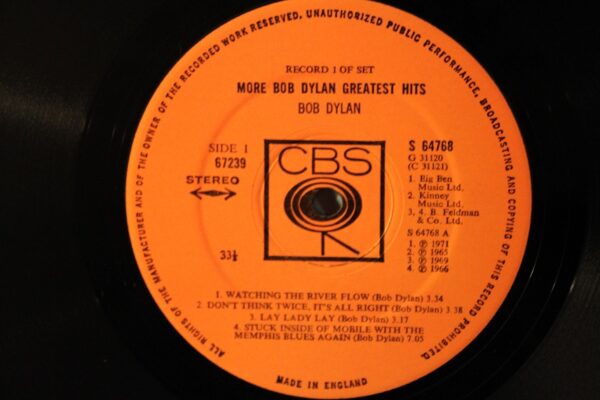 Bob Dylan – More Bob Dylan Greatest Hits 2 x  Winyl UK 1971 r