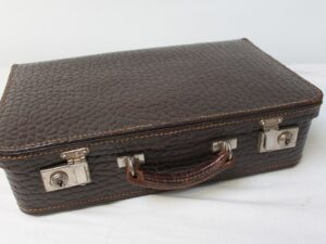 Walizka skórzana z lat 60-tych Vintage Niemcy
