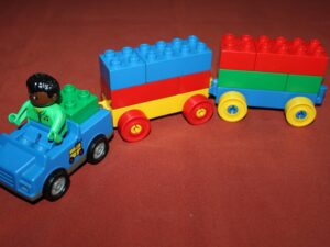 Lego duplo samochod z kierowcą z 1996-2008 r Vintage