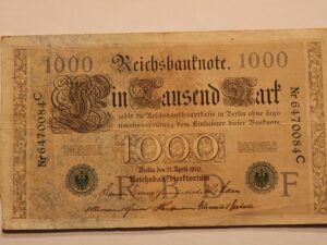 Niemcy Banknot 1000 Marek 1910 r F