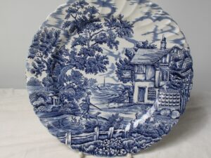 Porcelana duży talerz The Hunter firmy Myott Anglia Vintage
