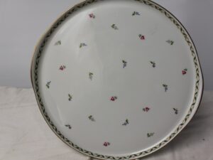 Porcelanowa okrągła paterasuisse LANGENTHAL kwiaty 64 Vintage