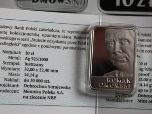 Moneta 10 zł Roman Dmowski z 2017 r