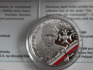 Moneta 10 zł Żołnierze Niezłomni „Wąsowski” z 2019 r